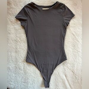 Grey Quinsen Seamless Bodysuit